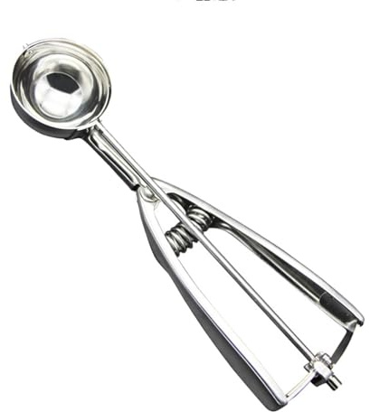 ice Cream Scoop Set Stainless Steel Cookie Scoop with Easy Trigger Release for Ice Cream Meatballs Mellon Balls Mashed Potatoes and Muffins (1 L)