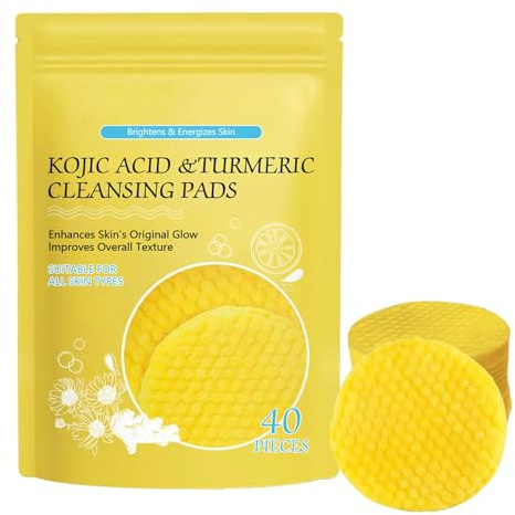 40 St Turmeric Cleansing Pads For Dark Spots, Kurkuma-Gesichtspeeling-Pads, Reinigungspads Kurkuma-Peeling-Reinigungspads, Kurkuma-Koji-Reinigungspads Für Gesicht & Körper