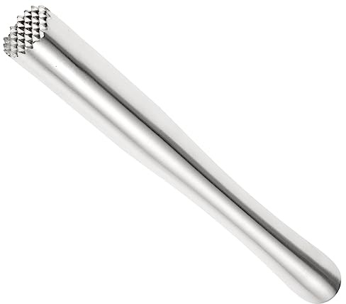 Amosfun Stainless Steel Ice Stick Bar Muddler Cocktail Tool Lemon Wine Crusher for Parties