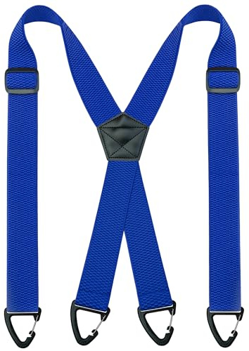 JEMYGINS Herren Outdoor Hosenträger X-Typ längenverstellbar mit Dreieckige Anti-Rutsch-Schnalle