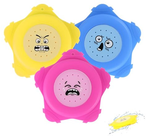 3 Stück Wasser Frisbee, Wiederverwendbar aus weichem Silikon Frisbee mit Spritzeffekt Für Strand, Extra Weiche Wurfscheibe aus Silikon, für Strand, Pool und Gartenspiele