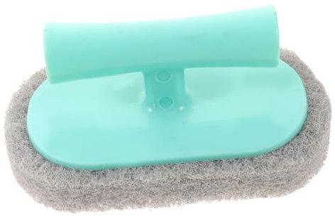 YOSADIER Spazzola Per Pulizia Cucina Con Manico Scopino Per Lavaggio Piatti Pad Antiscivolo Per Superfici Beige Per Bagno e Cucina Resistente e Multifunzionale