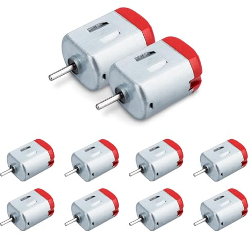 GERUI 10 pezzi mini motore DC 1,5V-6V Micro130 motore elettrico 23000RPM potente motore magnetico per giocattoli auto robot fai da te ventola progetto scientifico STEM