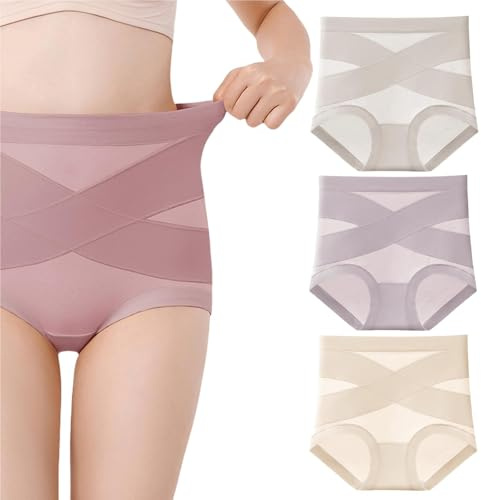 Trosor - Läckagesäker formande trosa, Ultimat komfort magkontrolltrosa, Vardagskläder, Starkt stöd(3pcs-D,X-Large)