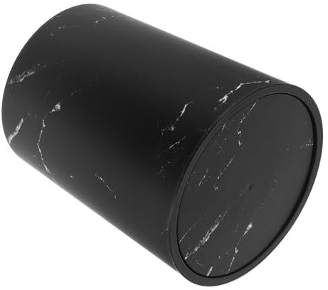 TEMPNAP basura lavabo del baño Bin de desecho de la oficina papelera de reciclaje de plastico contenedor de desechos de baño papelera de oficina en casa papelera de plástico páginas Negro