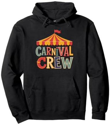 Carnival Crew Chapiteau Cirque Vintage Festival Équipe Sweat à Capuche