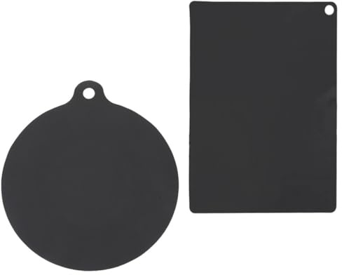 ROMISBABA 2Pcs Heat-resistant Silicone Induction Cooktop Mats Non-slip Cooker Pads with High-temperature Insulation Round Rectangular Protectors for Kitchen Countertops