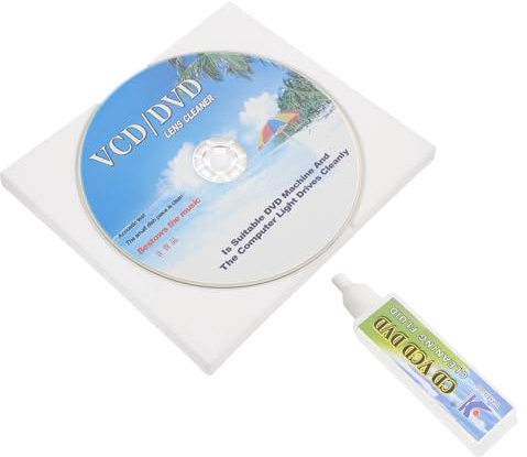 EPIGEIST CD Player Cleaning Kit Set with Disc and Cleaning Liquid for Dust Removal Enhanced Playback Performance and Improved Sound Quality Compatible with CD Dvd Players