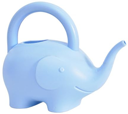 Neiyty Regadera de Elefante, Regadera para Niños de Gran Capacidad de Plástico con Forma de Animal de Dibujos Animados de 1 Litro con Portátil, para Actividades de Jardinería Al Aire