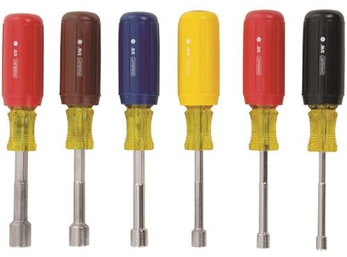 Stanley blandade SAE mutterförare set 8 tum. L 6 st.