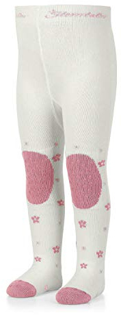 Sterntaler Baby - Mädchen Krabbelstrumpfhose Mabel Tights, Ecru, 80