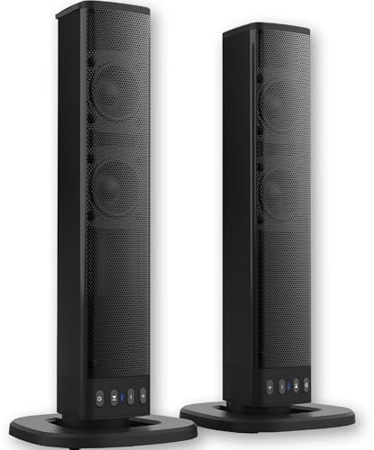Xoro HSB 55 2in1 Bluetooth Soundbar, teilbar, TWS Technologie, 4000mAh Akku | 20 W RMS Stereo, bis 5 h Spielzeit, Bluetooth 5.0, AUX/USB/TF-Card – flexibel für TV, PC, Smartphone, Tablet & Laptop