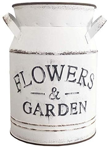 Galvanized Metal Rusty Milk Can Jug Pot for Home,Garden Decoration or Gift