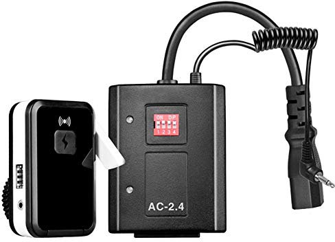 Topiky Ensemble de déclencheurs de Flash de télécommande sans Fil, kit d'émetteur-récepteur de déclenchement d'obturateur de lumière de Studio à 16 canaux avec 1 émetteur+1 récepteurs+1 Adaptateur