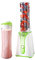 Quest Personal Blender & Smoothie Maker | 350 Watt | Includes 2x 600ml Portable Bottles | One Touch Button | Slimline, Portable and Compact | Stainless Steel Blades (Green & White)