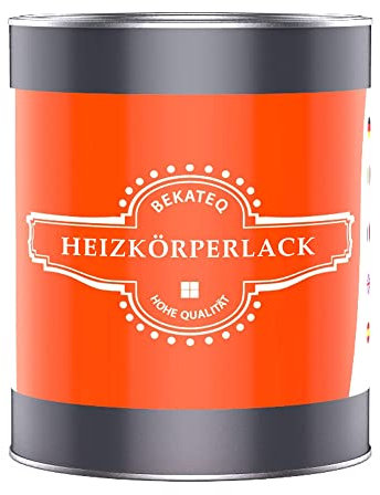 Heizkörperlack Gruen 1l - hitzebständiger Heizungslack, Metallschutzlack, Heizkörperfarbe hochdeckend, geruchsarm, lösemittelfrei, schnelltrocknend, einfache Verarbeitung - BEKATEQ BE-903