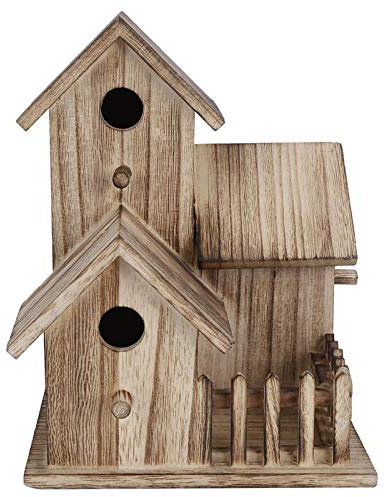 Nichoir en bois, petit nid d'oiseau de jardin extérieur, cas d'oiseau créatif de jardin, décoration de fournitures pour animaux de compagnie de maison d'oiseau, convient aux animaux de compagnie, déco
