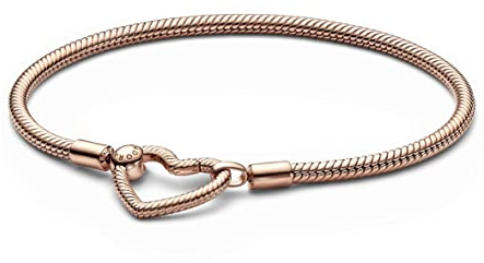PANDORA Moments Herzverschluss Schlangen-Gliederarmband 582257C00 Damenarmband