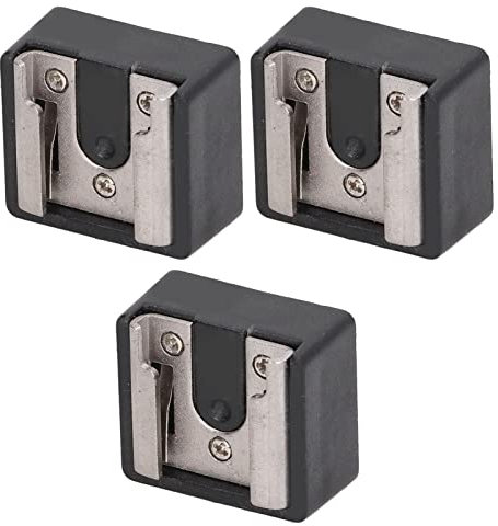 3PCS Supporto per Slitta a Caldo, Adattatore per Slitta a Slitta Flash, Rotore per Sedile Inferiore Flash in Metallo Presa per Stivali Caldi Convertitore per Sedile Leggero 1/4 Sedile per Stivali a Ca
