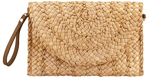 YYW Summer Beach Bags for Women Straw Clutch Woven Handbag Straw Crossbody Bag