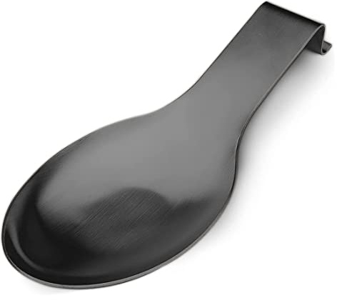 Repose-cuillère en acier inoxydable, support de louche, porte-ustensiles en acier inoxydable, finition brossée