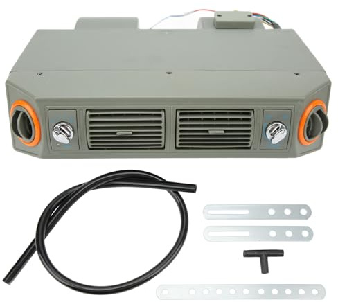 Conjunto de Evaporador de Aire Acondicionado Ajuste de Temperatura de 3 Velocidades Debajo del Evaporador del Tablero para Autos, Camiones, Caravanas (DC24V 4A) (12V)