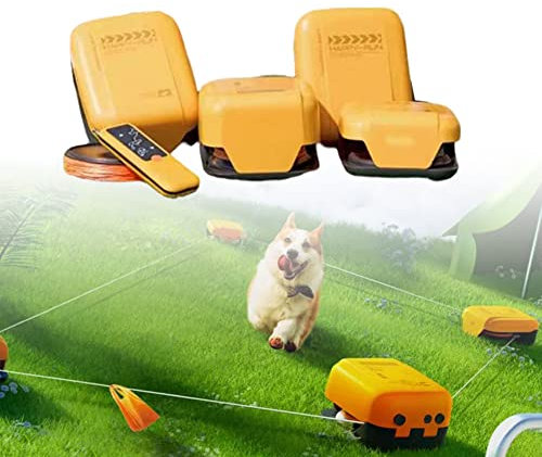 KIDDEX Ensemble d'entraînement d'agilité pour Chien Ensembles d'équipement d'agilité pour Chiots pour clôture de Course pour Chien, Longueur réglable, Parfait pour libérer Leur Nature ludique