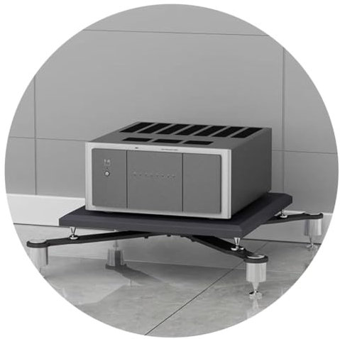 Ljudskåp Hifi-ställ Av-hylla 1/2-vånings Mdf Tv-ställ - Robust Skivspelaresställning Med Skrivarutrymme - Multifunktionell Möbel För Hemunderhållning Mediaenhet(Size:70 * 70 * 15cm(1Tier),Color:Vit)