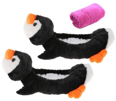 LOVIVER Skate Guards, Ice Skate Blade Covers for Hockey Skates, Figure Skates, Skating Soakers Blade Cover for Kids Adult, Men Women, Penguin
