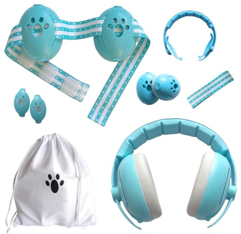 AZ EASY BUY Casque anti bruit bébé (Bleu)