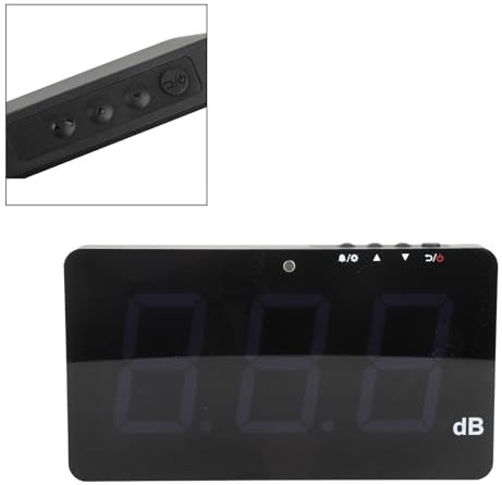 30 to 130dB Digital Sound Level Meter, Sound Levels Meter with Data Storage Function, Sound Level Meter Tester with Large LCD Display Noise Meter Decibel Wall Mounted Hanging
