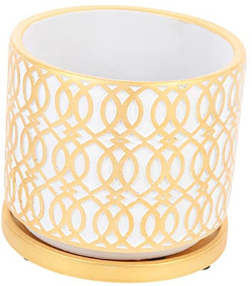 NULYLU 1set Vasi Creativi Cemento Per Piante Grasse e Bonsai Con Vassoio Decorazione Per Casa Giardino e Ufficio Design Elegante e Resistente e Vassoio