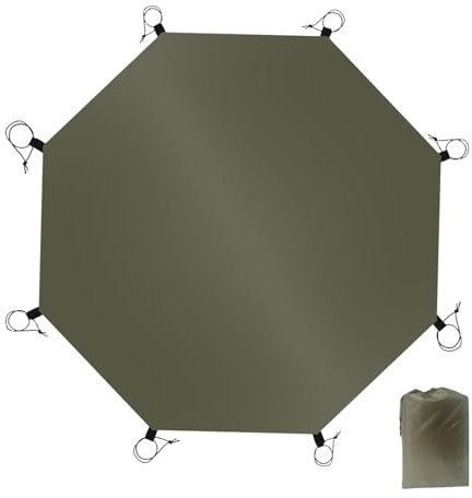 Camping Tarp, Ground Sheet Matte, wasserdicht, Camping Tarp, Outdoor, Camping, Matte, wasserdicht, vielseitig verwendbar, achteckig, für Picknick, Wandern und Outdoor Abenteuer