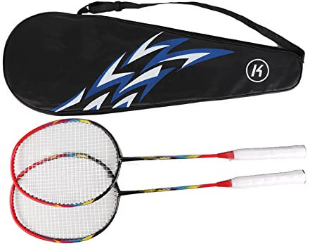 Badmintonschläger, 2 Spieler Hohe Stabilität Leichtes Tragbares Sport mit Leichtem Badminton -Set für Anfänger