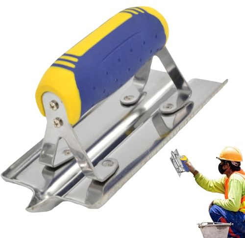 Moreeulsi Concrete Edger Tool, Concrete Hand Edger, Stainless Steel Groover Cement Edger, Edging Trowels Stainless Steel Concrete Hand, Stainless Steel Groover Cement Edger
