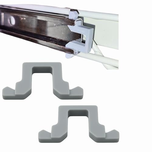 Sintrix Fab 2 x fermate per la guida del cestino/arresto di fine binario posteriore Miele 2154400. Fermaporta clip per cassetto portaposate adatto per Imperial, Privileg
