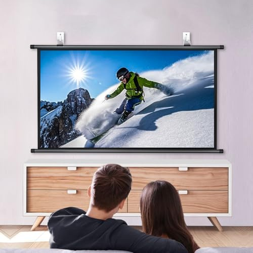 écran de Projection, Écran de Projection déroulant Manuel 30-72 16:9/4:3 Noir(72 inch 4:3)