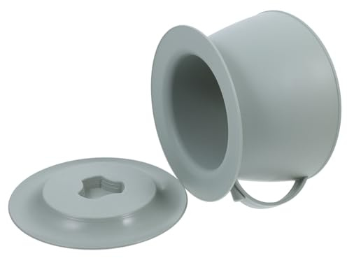 TOYZFRIENDY Pot de Chambre en Plastique avec Couvercle, Fond Antidérapant, Léger et Portable, Pot de Toilette Hygiénique pour Personnes Âgées et Garçon et Filles, Usage Domestique et Soins