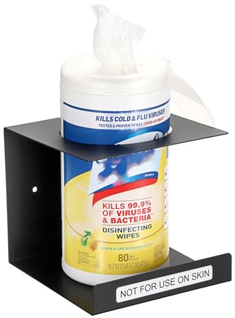 TOLIDA Wandmontierte Feuchttücherhalter Feuchtuchspender aus Edelstahl | Papierhandtuchspender Feuchttücher Behälter Papiertuchspender für CLOROOX- und LYSOL-Feuchttücher im Küche, Bade,Zuhause