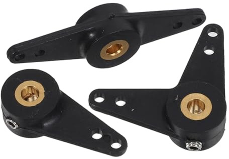 LRXIYODE Steering Linkage Lightweight and Heavy Duty for Remote Control Boat with Threaded Insert 3pcs Nylon and Copper Core Rudder Arm L-shape and Straight Design for Rc Model Boats