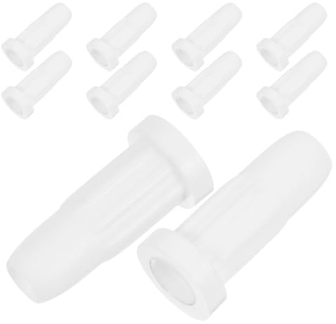 WHAMVOX Manguitos de Plástico para Vástagos de Ruedas de Muebles, 10 Unidades, Fundas Protectoras para Patas Ruedas, Accesorios para Cunas y Sillas, Insertos Antideslizantes para Pisos