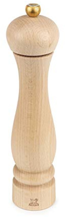 Peugeot Clermont Manuelle Salzmühle, Klassische Mahlgradeinstellung, Höhe: 24 cm, Holz, Natur, 27964