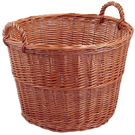 Backideen Gartenkorb rund, braun, Øo 50cm x Øu 39cm x H 34cm