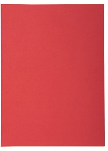 Exacompta 850012E Aktendeckel Packung (22 x 31cm, ideal zum Schutz Ihre Dokumente in Format DIN A4, 21 x 29,7 cm) 250er Pack rot