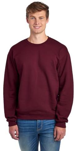 Jerzees Herren 562 Navy Erwachsene Sweatshirt Crew (1er Pack)