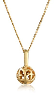 Elli Premium Halskette Damen Ornament Kugel Romantisch Edel 585 Gelbgold