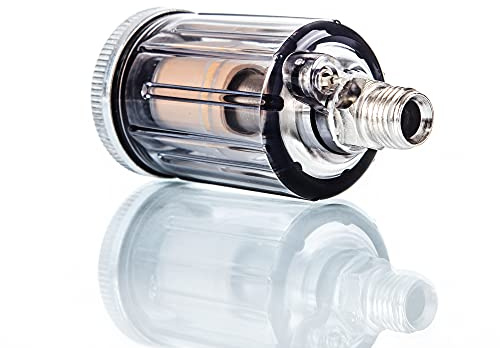 BenBow Séparateur d'huile - Mini séparateur d'eau pour compresseurs, Pistolets pulvérisateurs, Outils pneumatiques (111)