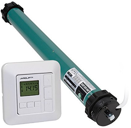 JULIUS MAYER Motore per tapparelle JM45-350 (35Nm | SW60) + JAROLIFT Sevenlogic Comfort Timer