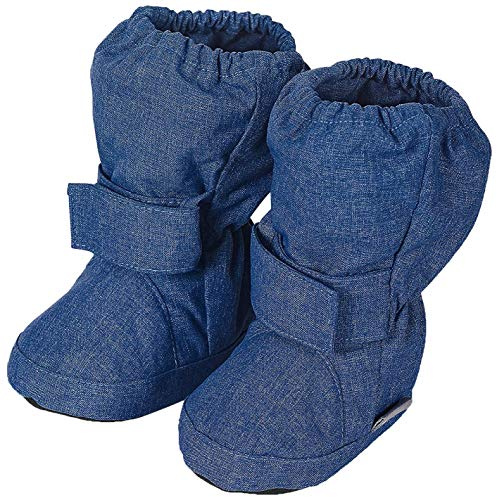 Sterntaler Patucos Botas, Bebé-niños, Azul (Tintenbl. Mel. 376), 18 EU (2 Infantil UK)