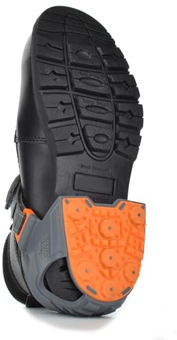 Low Pro Heel Ice Cleat, Industrial Grade Traction Aid for Snow and Ice, Size Medium (1 Pair)